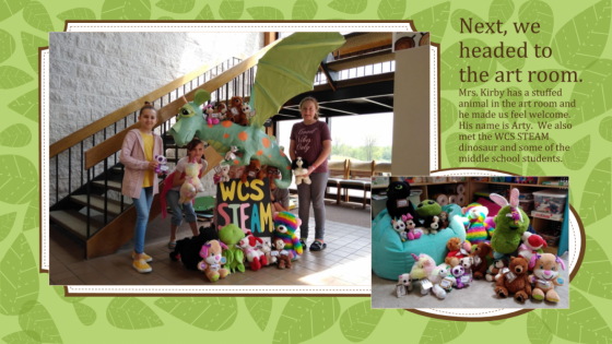 Next we headed to the art room.